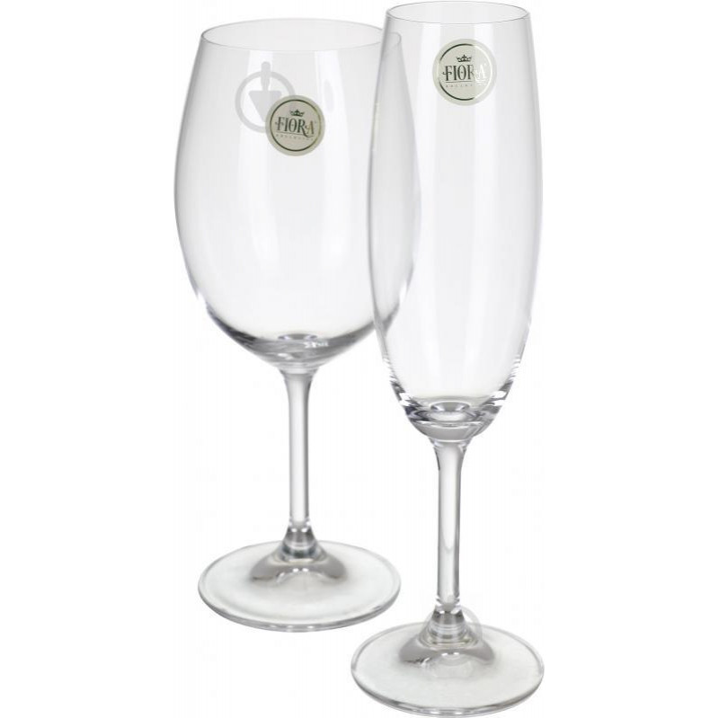 Fiora Набор бокалов для шампанского и вина Moments 220 мл и 450 мл 12 шт. - зображення 1