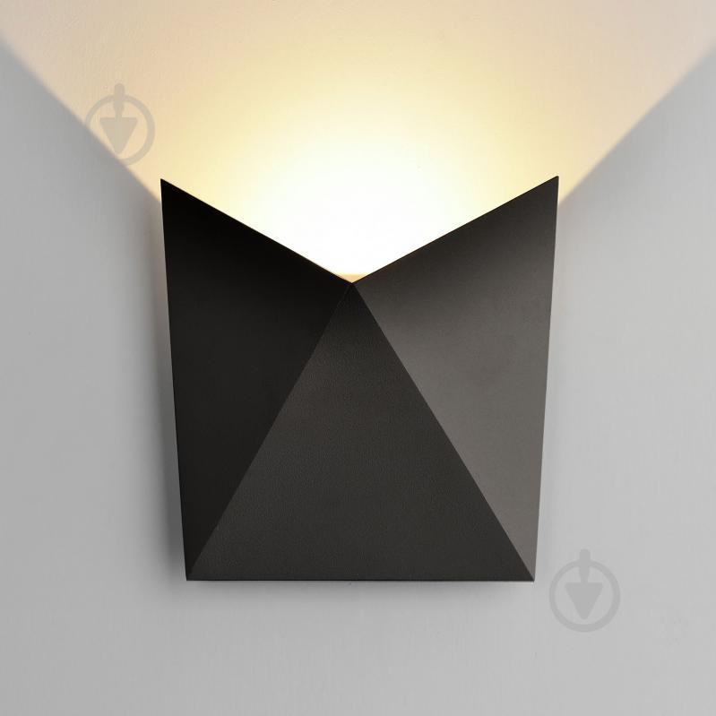 Strotskis Светильник уличный настенный  Techno LED 9 Вт матовый черный 1517 (4690389108907) - зображення 1