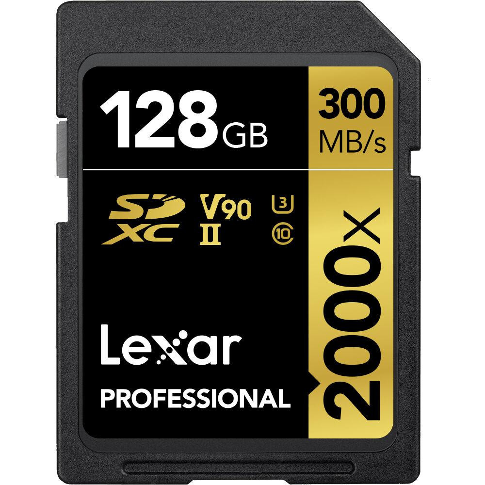 Lexar 128 GB SDXC UHS-II U3 Professional 2000x LSD2000128G-BNNNG - зображення 1