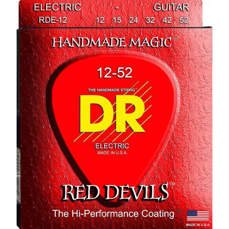 DR RDE-12 Red Devils Extra Heavy Coated Electric Guitar 12/52 - зображення 1