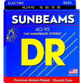 DR NLLR-40 Sunbeams Nickel Plated 4 String Light Bass Strings 40/95