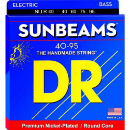   DR NLLR-40 Sunbeams Nickel Plated 4 String Light Bass Strings 40/95