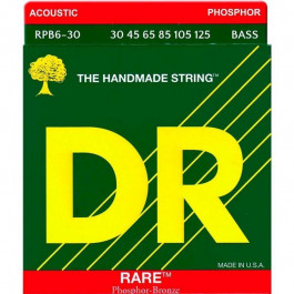 DR RPB6-30 Rare Phosphor Bronze 6 String Acoustic Bass Medium 30/125