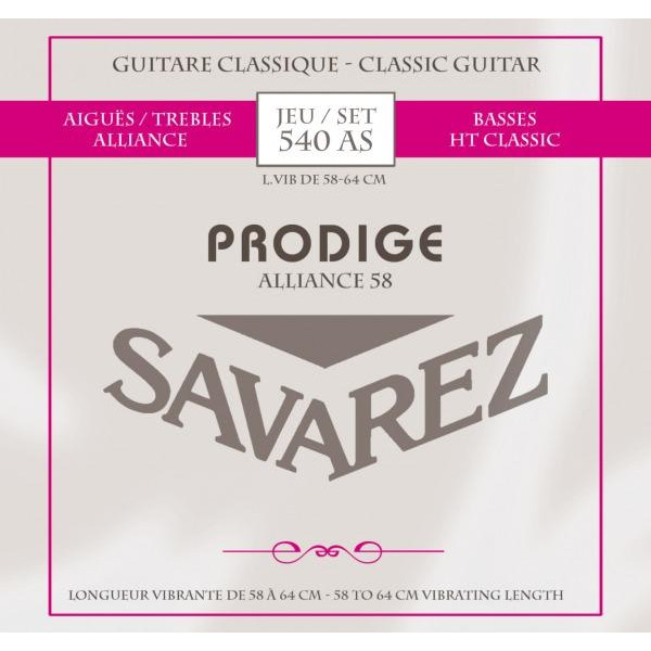 Savarez Струны для классической гитары  540AS Prodige Classical Guitar Strings 58/64 cm - зображення 1