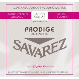 Savarez Струны для классической гитары  540AS Prodige Classical Guitar Strings 58/64 cm