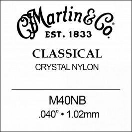 Martin Струна  M40NB 3rd Nylon Ball End Classical Guitar String .040