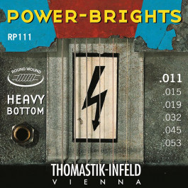   Thomastik Струны для электрогитары -Infeld RP111 Power-Brights Heavy Bottom Medium Electric Guitar Strings 11/