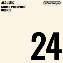 Dunlop Струна DAP24 Wound Phosphor Bronze Acoustic String .024
