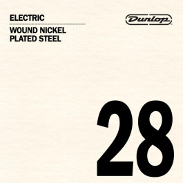 Dunlop Струна DEN28 Wound Nickel Plated Steel Electric String .028
