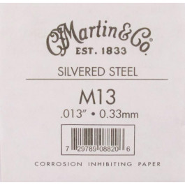 Martin Струна M13 Silvered Steel .013