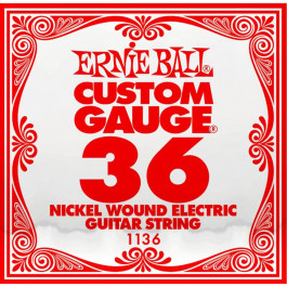 Ernie Ball Струна 1136 Nickel Wound Electric Guitar String .036