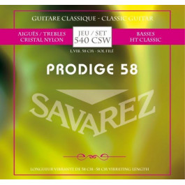 Savarez Струны для классической гитары  540CSW Prodige 58 Classical Guitar Strings 58 cm