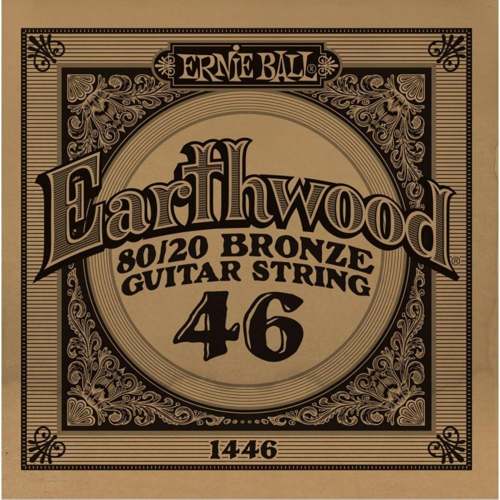 Ernie Ball Струна 1446 Earthwood 80/20 Bronze Acoustic Guitar Strings .046 - зображення 1