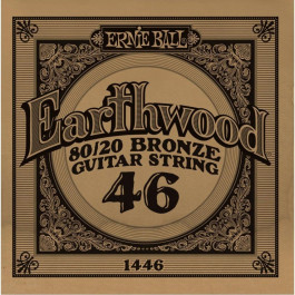 Ernie Ball Струна 1446 Earthwood 80/20 Bronze Acoustic Guitar Strings .046