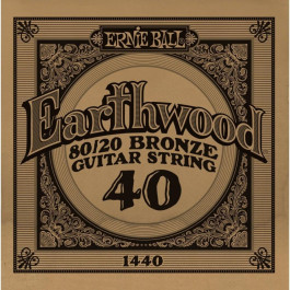 Ernie Ball Струна 1440 Earthwood 80/20 Bronze Acoustic Guitar Strings .040