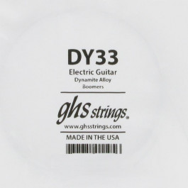 GHS Strings Струна GHS DY33 Boomers Low Tune Dynamite Alloy Wound Single Guitar String .033