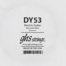 GHS Strings Струна GHS DY53 Boomers Low Tune Dynamite Alloy Wound Single Guitar String .053
