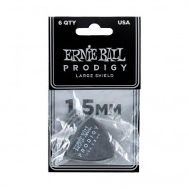   Ernie Ball 9332 Black Large Shield Prodigy Picks 6-Pack 1.5 mm (6 шт.)