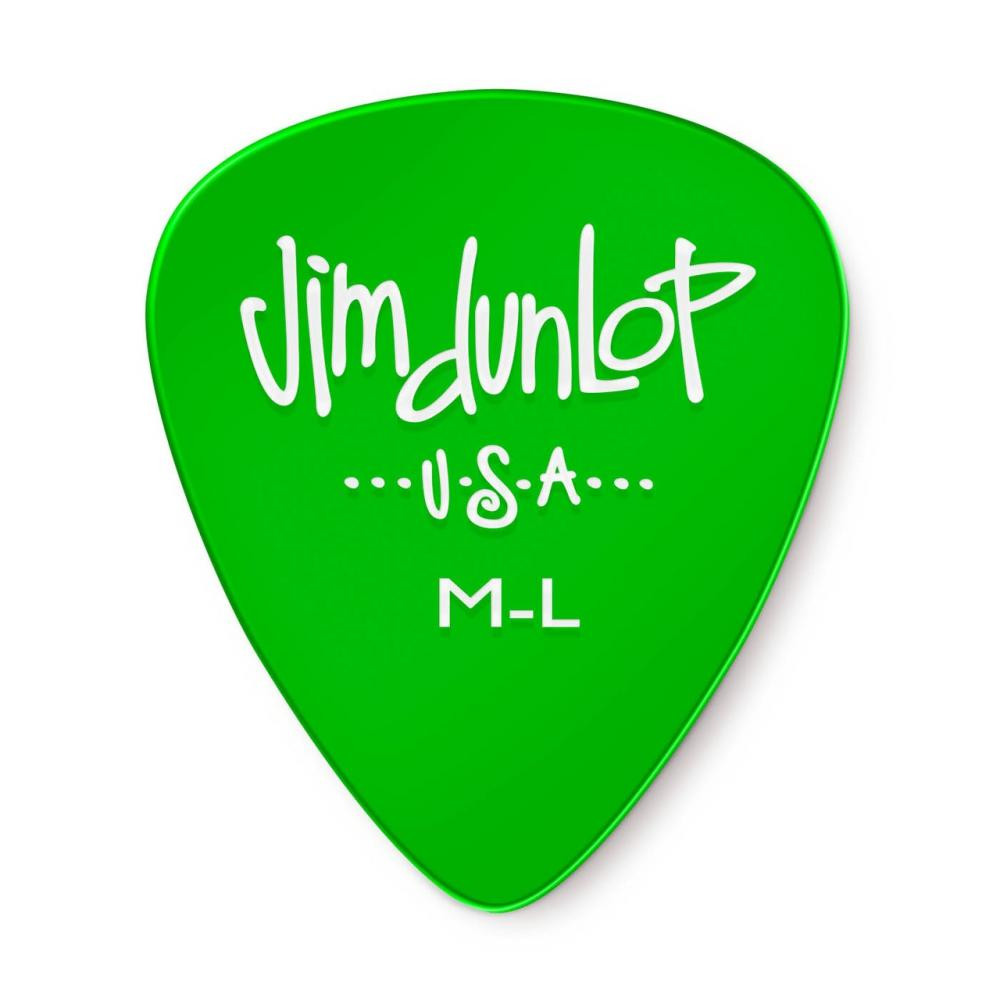 Dunlop Медиатор  4861 Gels Green Medium Light Guitar Pick (1 шт.) - зображення 1