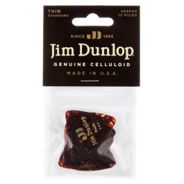 Dunlop Медиаторы  483P05TH Genuine Celluloid Classic Shell Thin Player's Pack (12 шт.)