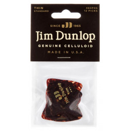   Dunlop Медиаторы  483P05TH Genuine Celluloid Classic Shell Thin Player's Pack (12 шт.)