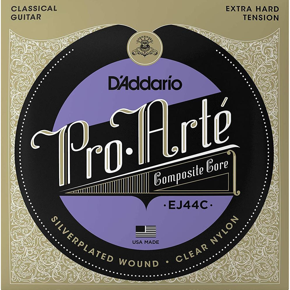 D'Addario EJ44C Classical Silverplated Wound Nylon Extra Hard Tension - зображення 1