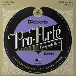 D'Addario EJ44C Classical Silverplated Wound Nylon Extra Hard Tension
