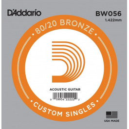 D'Addario Струна BW056 80/20 Bronze .056