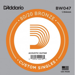 D'Addario Струна BW047 80/20 Bronze .047