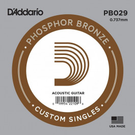 D'Addario Струна PB029 Phosphor Bronze .029