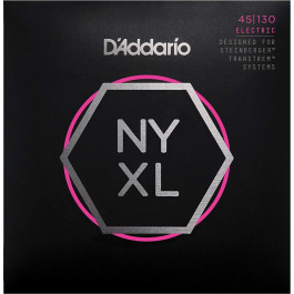 D'Addario NYXLS45130 Double Ball End Steinberger Regular Light Long Scale Bass 5 Strings 45/130