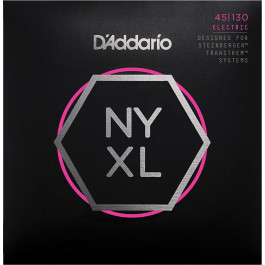   D'Addario NYXLS45130 Double Ball End Steinberger Regular Light Long Scale Bass 5 Strings 45/130