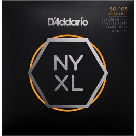 D'Addario NYXLS50105 Double Ball End Steinberger Medium Long Scale Bass 4 Strings 50/105