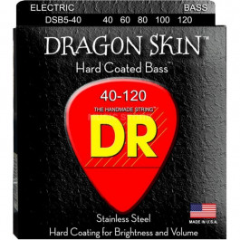 DR Струны для бас-гитары  DSB5-40 Dragon Coated Light 5-String Bass 40/120