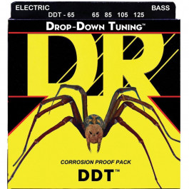 DR Струны для бас-гитары  DDT-65 Drop-Down Tuning Extra Heavy Bass 4-Strings 65/125