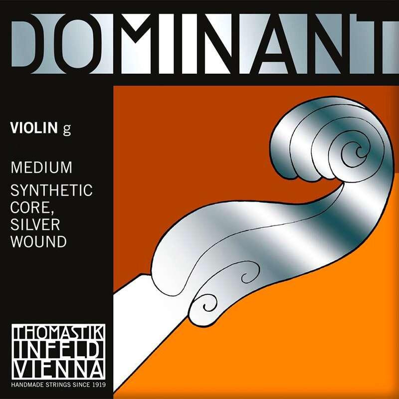 Thomastik Струна  133 1/2 Dominant Synthetic Core Silver Wound 1/2 Violin G String Medium Tension - зображення 1