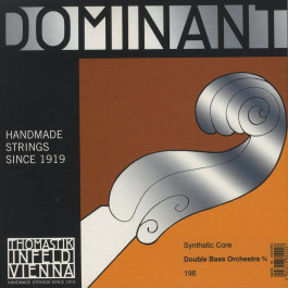Thomastik Струны для контрабаса  196 Dominant Synthetic Core 3/4 Orchestra Double Bass Strings Medium Tension