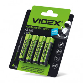 VIDEX AA bat Alkaline 4шт (21163)