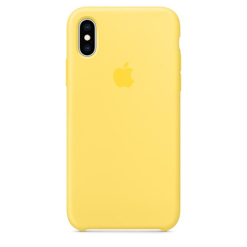 Apple iPhone XS Silicone Case - Canary Yellow (MW992) - зображення 1