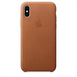 Apple iPhone XS Leather Case - Saddle Brown (MRWP2)