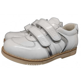 Ortop Ортопедические туфли для девочки, с супинатором белые 101 White, размер 28