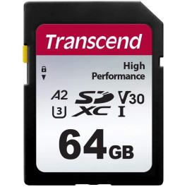 Transcend 64 GB SDXC UHS-I U3 V30 A2 340S TS64GSDC340S