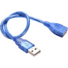 Merlion USB2.0 AM/AF 0.3m Blue (YT-AM/AF-0,3TBL) - зображення 1