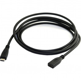 VALUE USB Type-C M/F 2m Black (S0927)