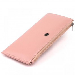 ST Leather Горизонтальний тонкий гаманець зі шкіри жіночий  19325 Рожевий