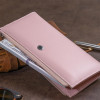 ST Leather Горизонтальний тонкий гаманець зі шкіри жіночий  19325 Рожевий - зображення 8