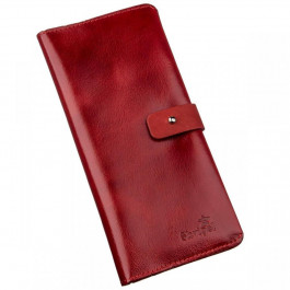 SHVIGEL Бумажник женский вертикальный из кожи алькор  16203 Красный