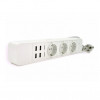 Voltronic Power WiFi, 3 розетки, 4 USB, 2 м, White (ТВ-Т09/17464) - зображення 1
