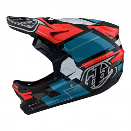   Troy Lee Designs D3 Fiberlite Helmet Vertigo / размер SM Blue/Red (198135002)