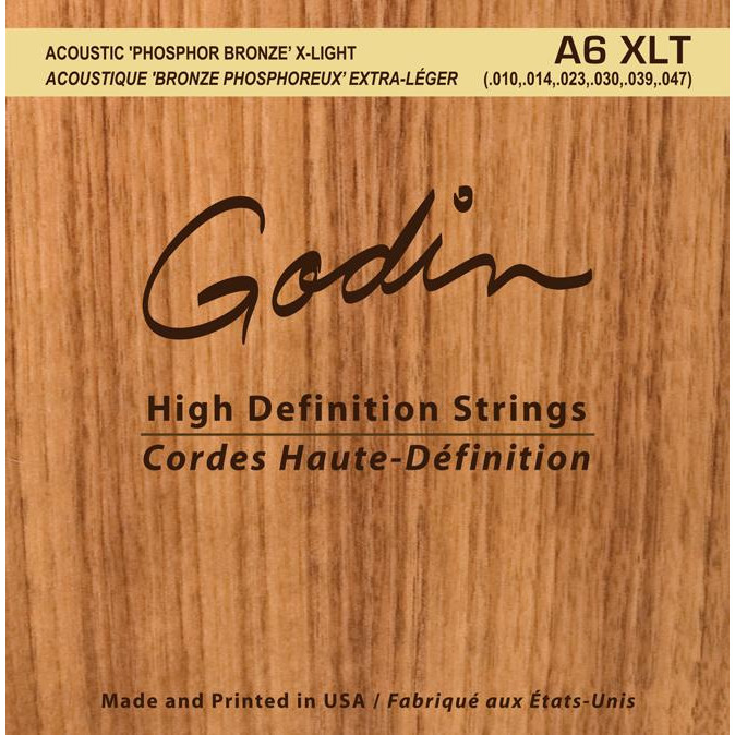 Godin Струны 008988 A6 XLT Strings Acoustic Guitar XLT Phos Bronze - зображення 1